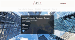 Desktop Screenshot of apexfsg.com
